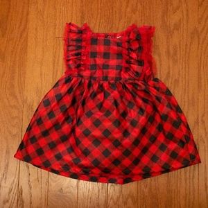 Baby Cat & Jack Red Checkered Toddler Dress